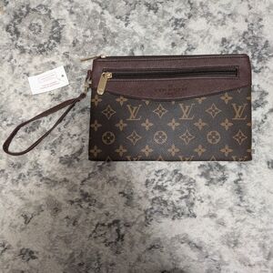 Brown Monogram Womans Clutch